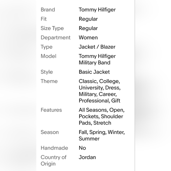 Womens Tommy Hilfiger Military Green Band Jacket Size Large MSRP $109 - Picture 16 of 16